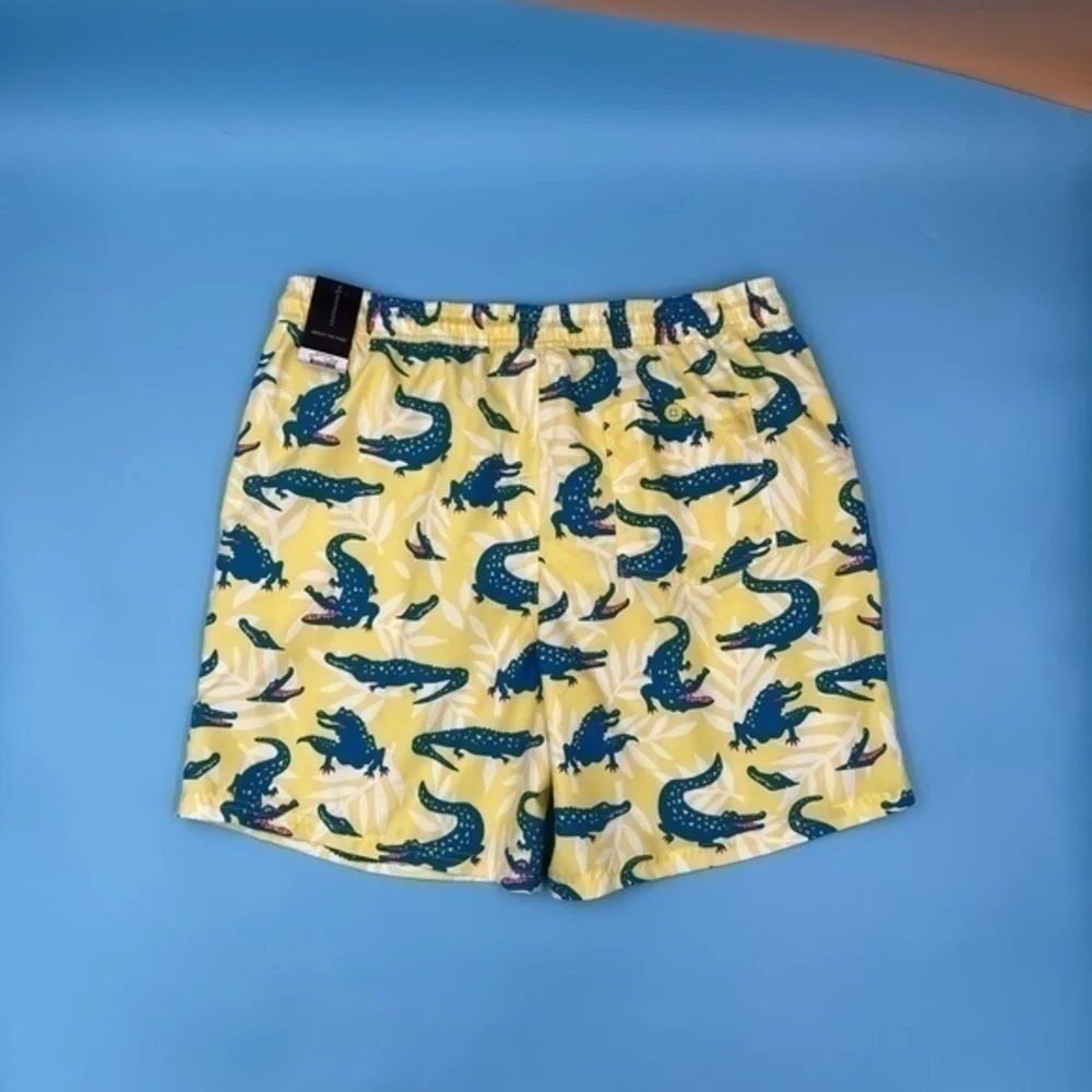 NWT - Alligator Print Swim Trunks